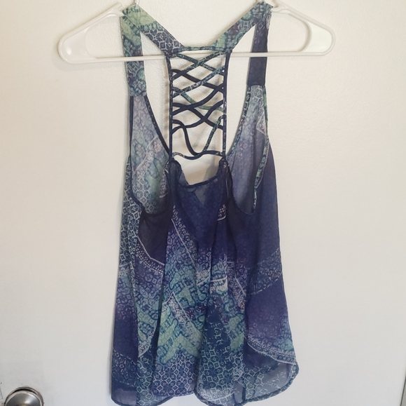 🌼3 for 22🌼Maurice's Criss Cross Back Tank sz M - Picture 4 of 4